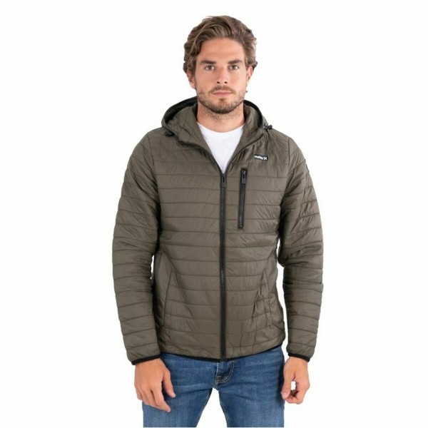 Ανδρικό Aθλητικό Mπουφάν Hurley  Balsam Quilted Packable Πράσινο