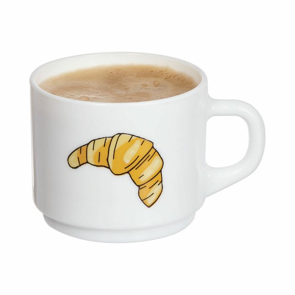 Kopp Luminarc Gourmandise Croissant Καφές Γυαλί (22 cl)