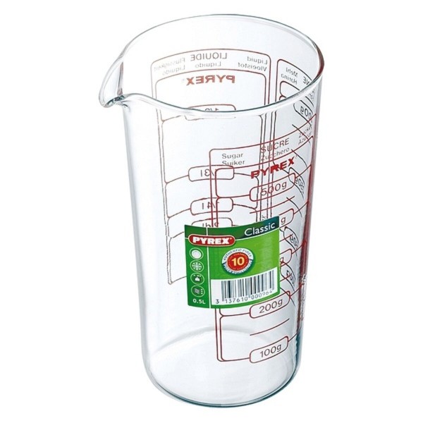 Ποτήρι Pyrex Classic Vidrio Διαφανές Γυαλί (0,5 L)