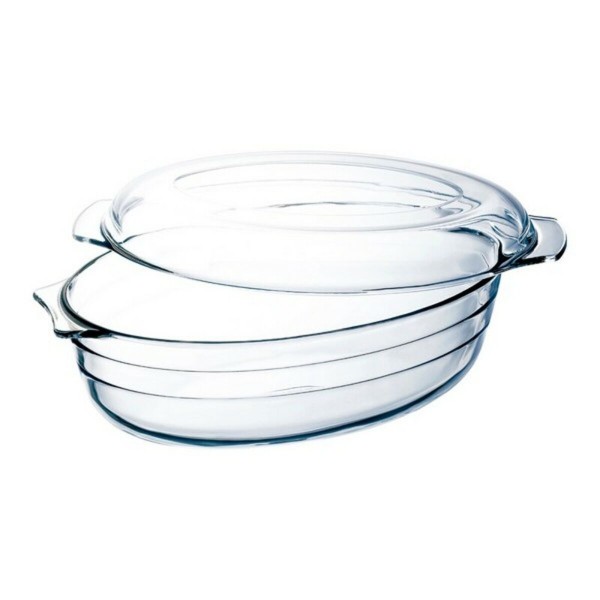Πιάτο ψησίματος Ô Cuisine Διαφανές Γυαλί (35 x 22 cm)