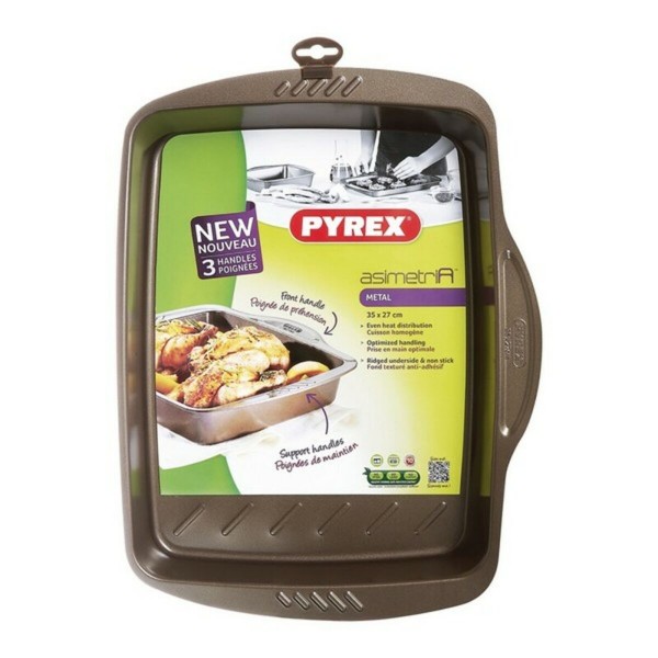 Αντικολλητικός Δίσκος Φούρνου Pyrex Asimetria γαλβανισμένο χάλυβα (35 x 27 cm)