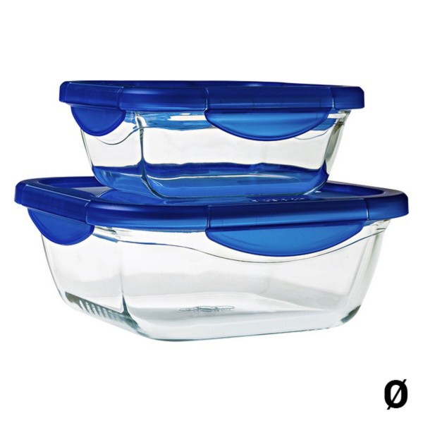 Κυτίο Γεύματος Pyrex Διαφανές Βοροπυριτικό γυαλί