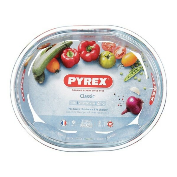 Πιάτο ψησίματος Pyrex Classic Διαφανές Γυαλί 1,5 L