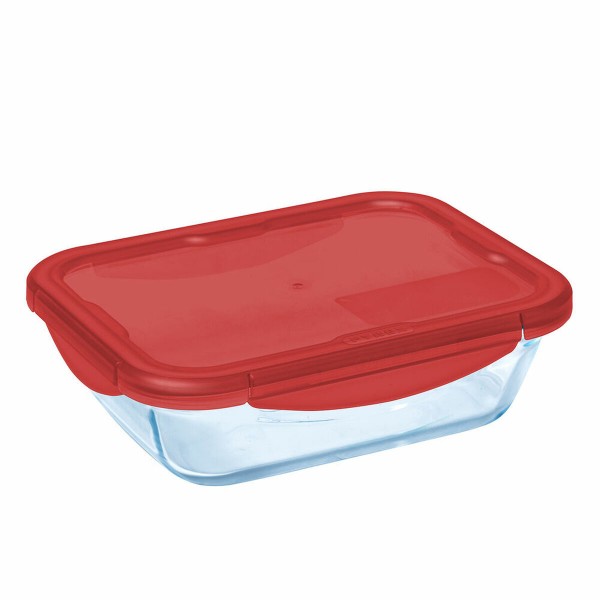 Κυτίο Γεύματος Pyrex Cook & Go Κρυστάλλινο Κόκκινο (0,8 L)