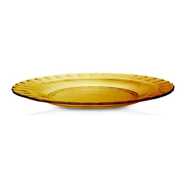 Flatplater Duralex Picardie Κρυστάλλινο Κεχριμπάρι (ø 23 x 3,5 cm)