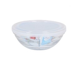 Ρηχό μπολ Freshbox Διαφανές Με καπάκι (12 cm)