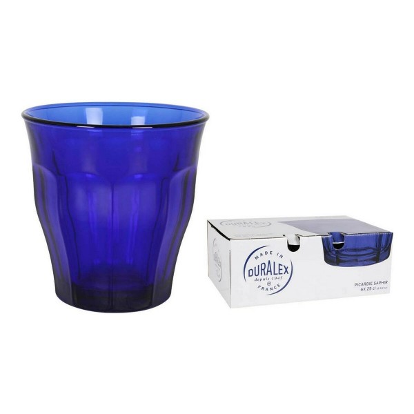 Σετ ποτηριών Duralex Picardie Κρυστάλλινο Μπλε x6 (25 cl)