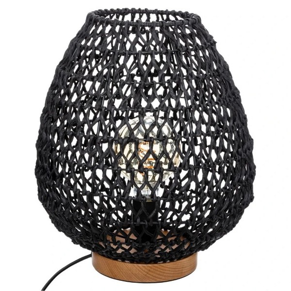 Επιτραπέζιο Φωτιστικό Atmosphera Tressé Μαύρο 40 W (Ø 35,5 x 30 cm)