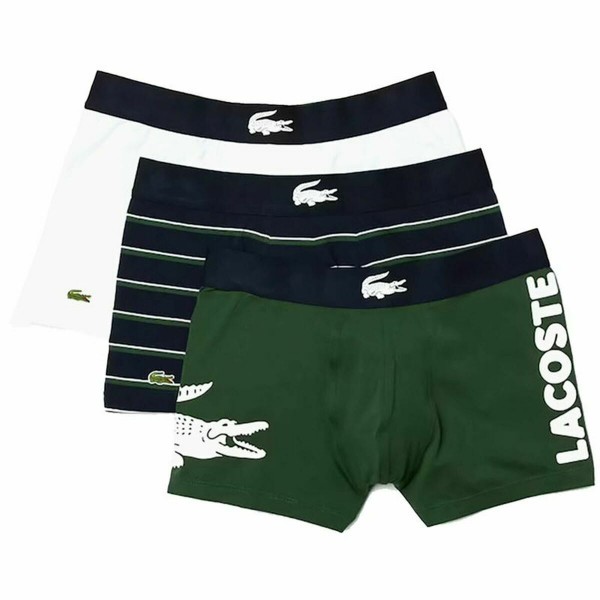 Πακέτο Μποξεράκια Lacoste Stretch Πράσινο