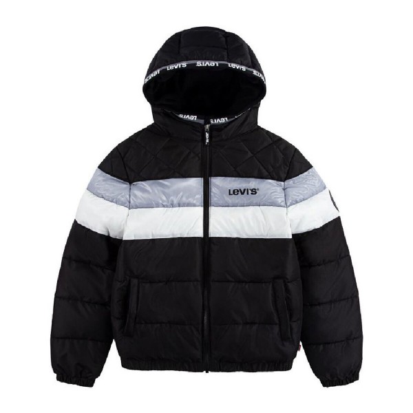 Παιδικό Αθλητικό Μπουφάν Levis Colorblock Boy Μαύρο