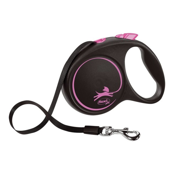 Λουρί Σκύλου Flexi BLACK DESIGN 5 m Ροζ Μέγεθος M