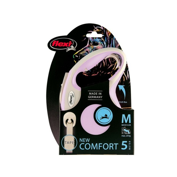 Λουρί Σκύλου Flexi New Comfort Ροζ Μέγεθος XS (3 m)