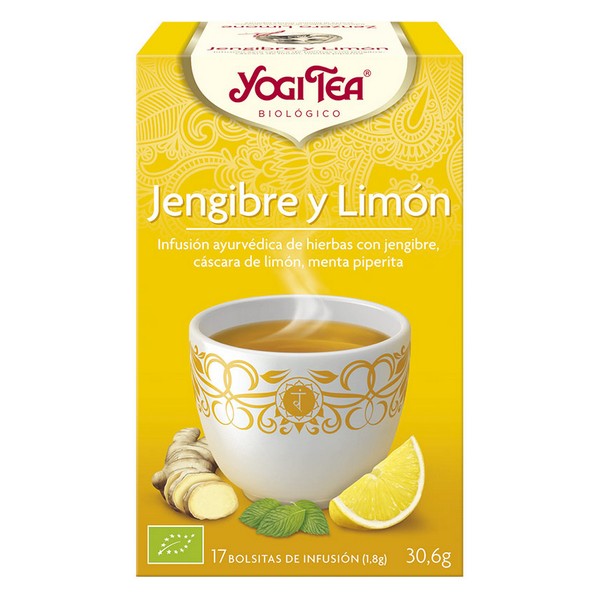 Πράσινο τσάι Yogi Tea Λεμονί Τζίντζερ (17 x 1,8 g)