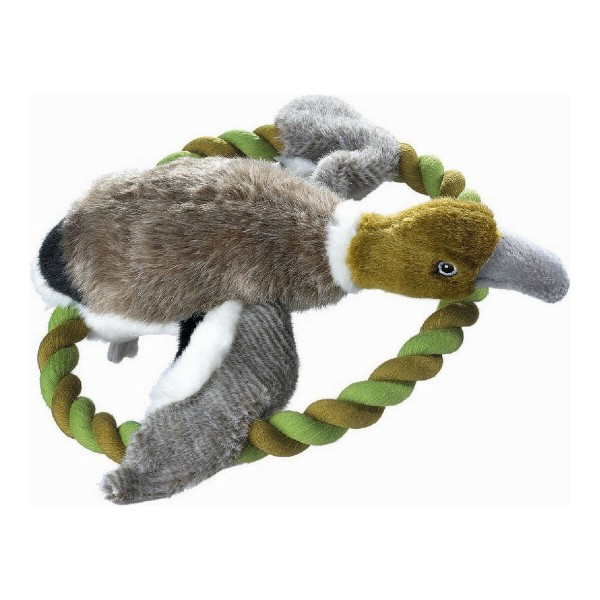 Βελούδινο Ζωάκι για Σκύλους Hunter Wildlife Train Με σχοινί Πάπια (26 cm)