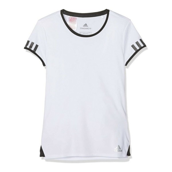 Παιδικό Μπλούζα με Κοντό Μανίκι Adidas CLUB TEE DU2464 Λευκό πολυεστέρας