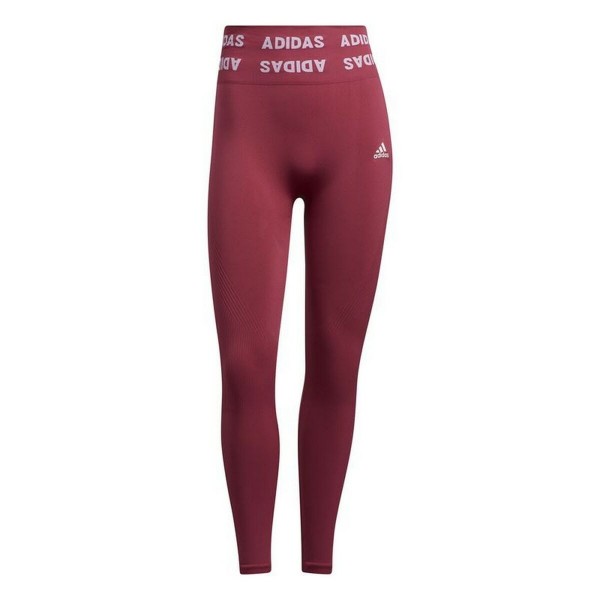 Αθλητικά Γυναικεία Κολάν Adidas Aeroknit High-Rise Κόκκινο