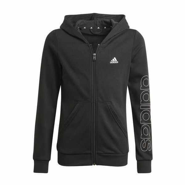 Παιδικό Αθλητικό Μπουφάν Adidas Essentials Full-Zip Μαύρο