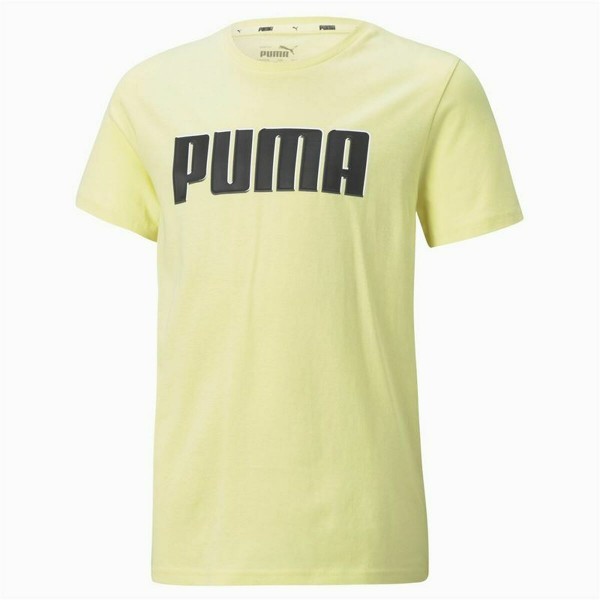 Παιδικό Μπλούζα με Κοντό Μανίκι Puma Alpha Graphic  Κίτρινο