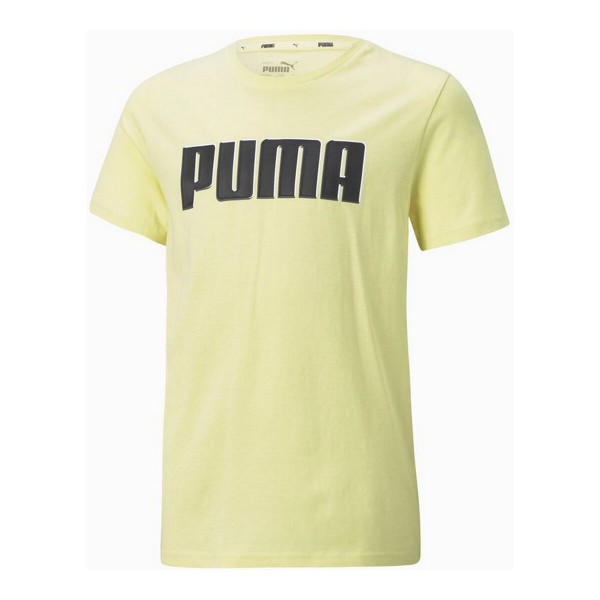Παιδικό Μπλούζα με Κοντό Μανίκι Puma  Alpha Graphic Κίτρινο