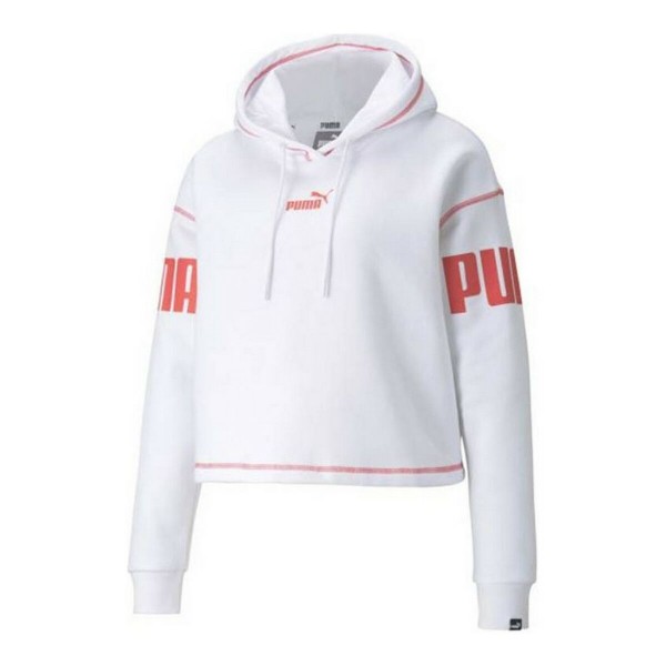 Γυναικείο Φούτερ με Κουκούλα Puma Power Hoodie Fl Λευκό