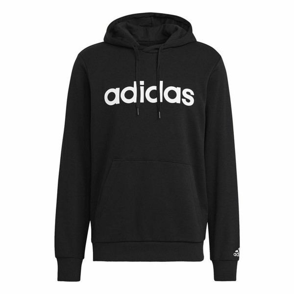 Ανδρικό Φούτερ με Κουκούλα Adidas French Terry Linear Logo Μαύρο