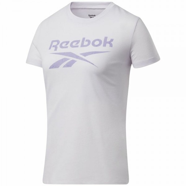 Γυναικεία Μπλούζα με Κοντό Μανίκι Reebok Workout Ready Supremium Μοβ Λευκό