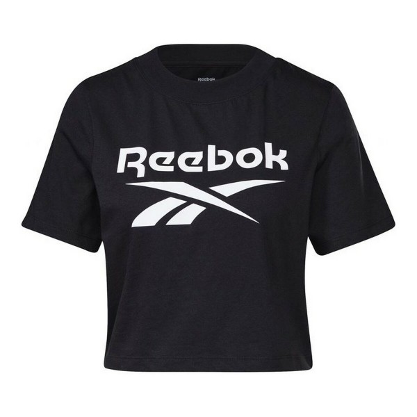 Γυναικεία Μπλούζα με Κοντό Μανίκι Reebok Cropped Identity Μαύρο