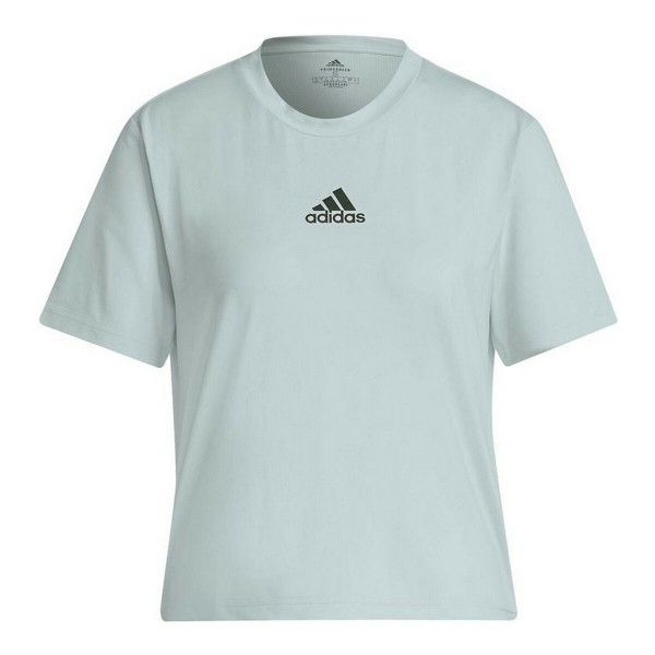 Kοντομάνικο Aθλητικό Mπλουζάκι Adidas Aeroready You for You Ανοιχτό Κυανό