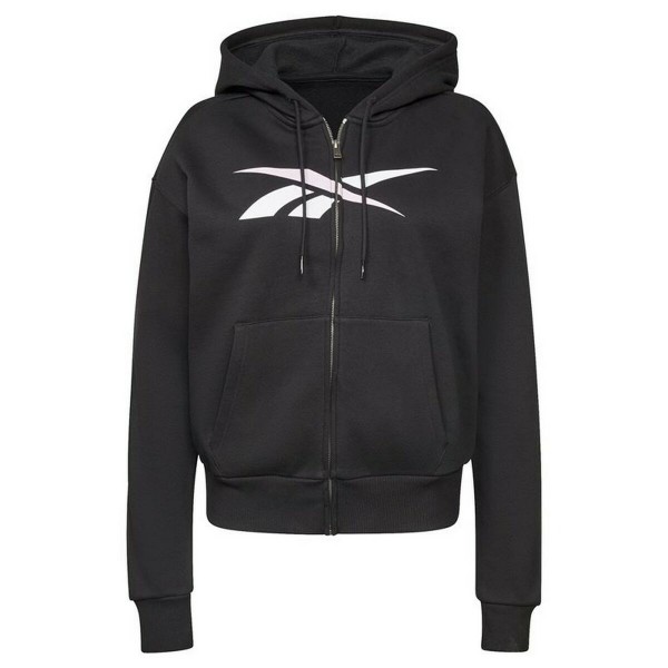 Γυναικείο Αθλητικό Μπουφάν Reebok Training Essentials Vector Full-Zip Μαύρο