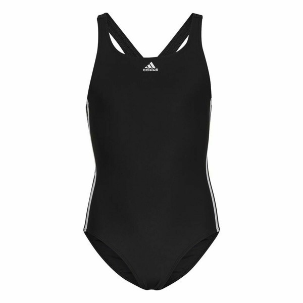 Μαγιό Κορίτσι Adidas Classic Sports 3 Stripes Μαύρο