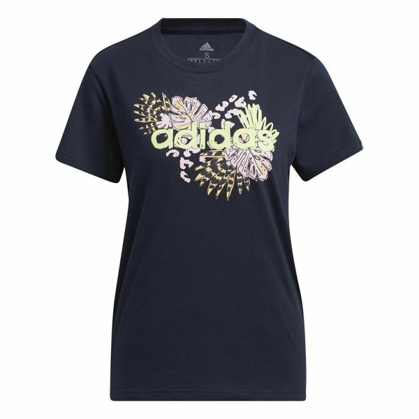 Γυναικεία Μπλούζα με Κοντό Μανίκι Adidas Farm Print Graphic Σκούρο μπλε
