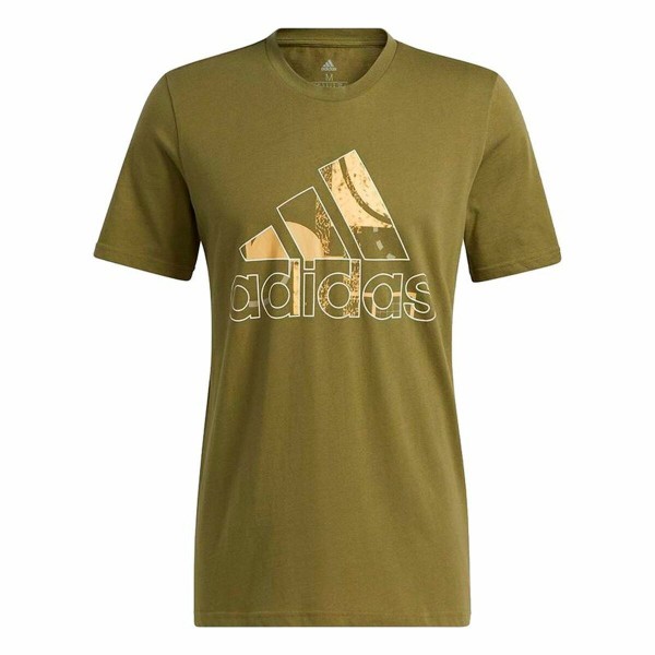 Ανδρική Μπλούζα με Κοντό Μανίκι Adidas Art Bos Graphic Ελαιόλαδο