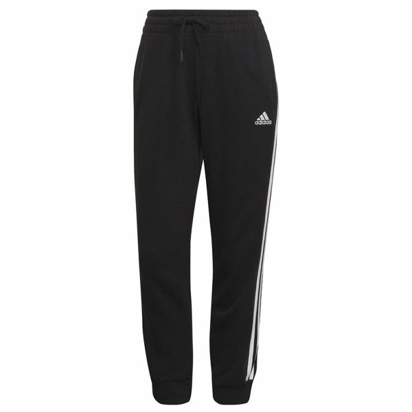 Μακρύ Αθλητικό Παντελόνι  Adidas Essentials Studio Lounge Cuffed 3 Stripes Γυναίκα Μαύρο