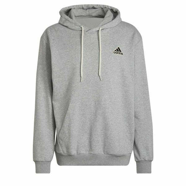 Ανδρικό Φούτερ με Κουκούλα Adidas Essentials Feelcomfy Γκρι