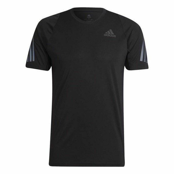 Ανδρική Μπλούζα με Κοντό Μανίκι Adidas Run Icon Μαύρο
