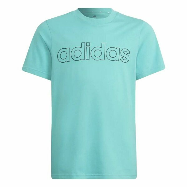 Παιδικό Μπλούζα με Κοντό Μανίκι Adidas Essentials  Ακουαμαρίνης