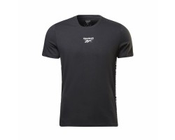 Ανδρική Μπλούζα με Κοντό Μανίκι Reebok Identity Μαύρο