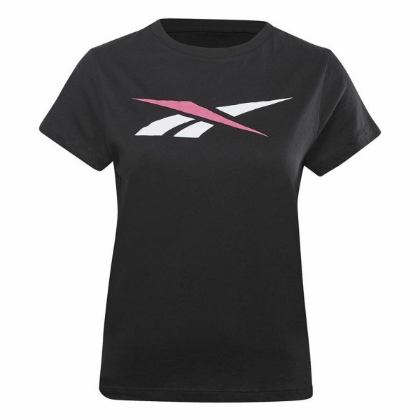 Γυναικεία Μπλούζα με Κοντό Μανίκι Reebok Vector Μαύρο