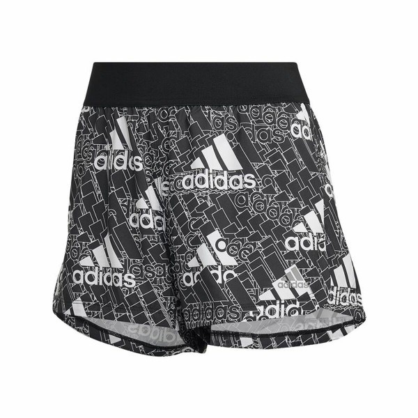 Γυναικεία Αθλητικά Σορτς Adidas Logo Graphic Pacer Μαύρο