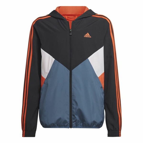 Παιδικό Αθλητικό Μπουφάν Adidas Colorblock Μαύρο