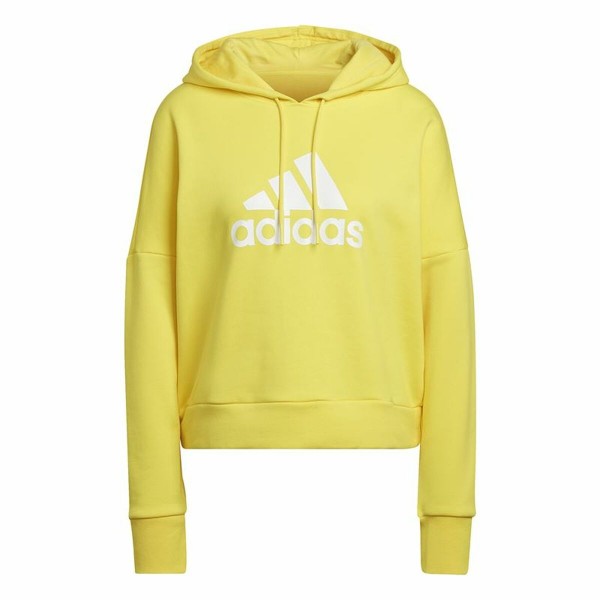 Γυναικείο Φούτερ με Κουκούλα Adidas Future Icons Badge of Sport Κίτρινο