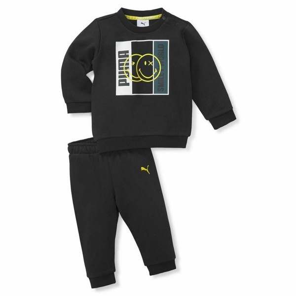 Παιδική Αθλητική Φόρμα Puma Smileworld Minicat Μαύρο
