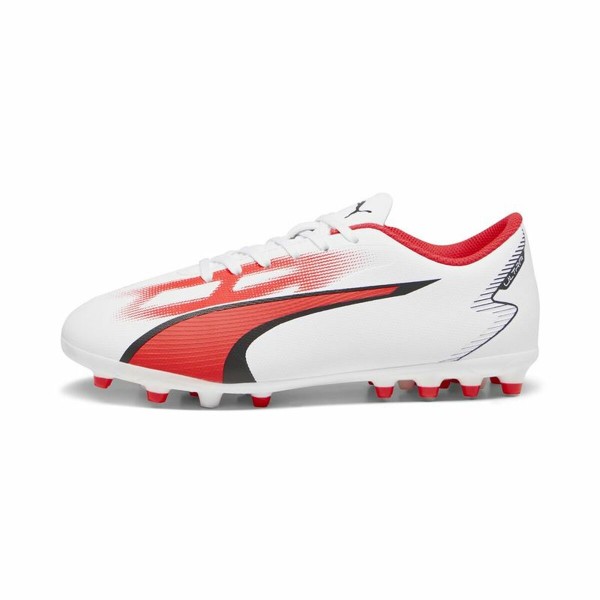 Παιδικές Μπότες Ποδοσφαίρου Puma Ultra Play MG Λευκό Κόκκινο