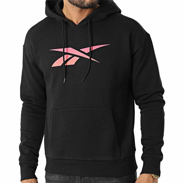 Γυναικείο Φούτερ με Κουκούλα Reebok Doorbuster Identity Μαύρο