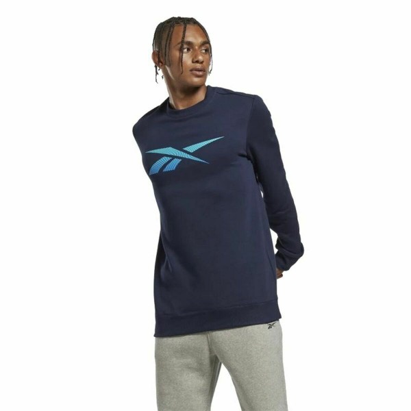 Ανδρικό  Φούτερ χωρίς Κουκούλα Reebok Identity Fleece Crew Σκούρο μπλε