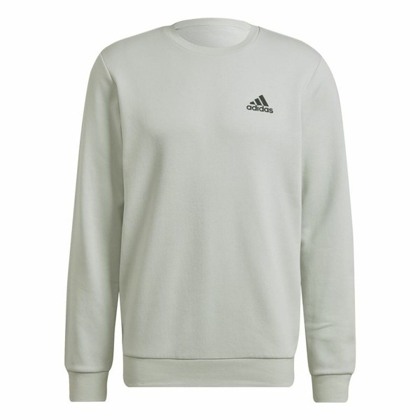 Ανδρικό  Φούτερ χωρίς Κουκούλα Adidas Essentials Fleece Λευκό
