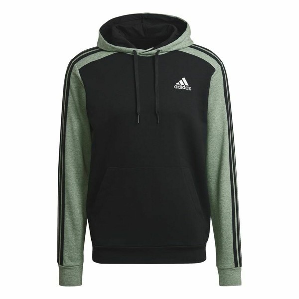Ανδρικό Φούτερ με Κουκούλα Adidas Essentials Mélange French Terry Μαύρο