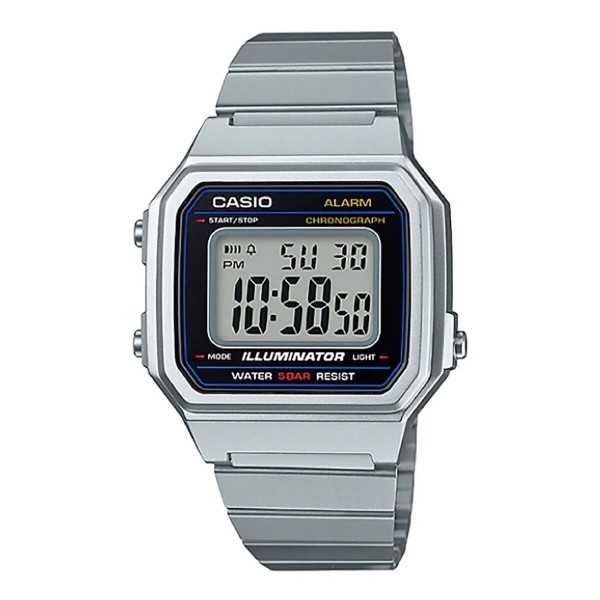 Unisex Ρολόγια Casio B650WD-1AEF Μαύρο Ασημί (Ø 41 mm)