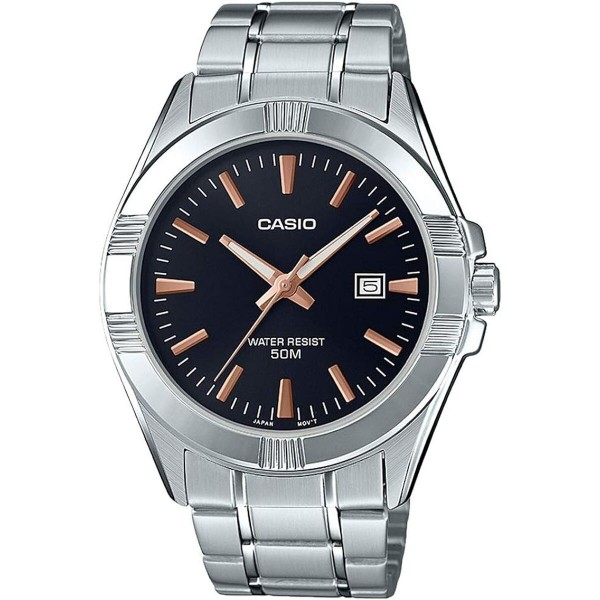 Ανδρικά Ρολόγια Casio COLLECTION Μαύρο Ασημί (Ø 43,5 mm)