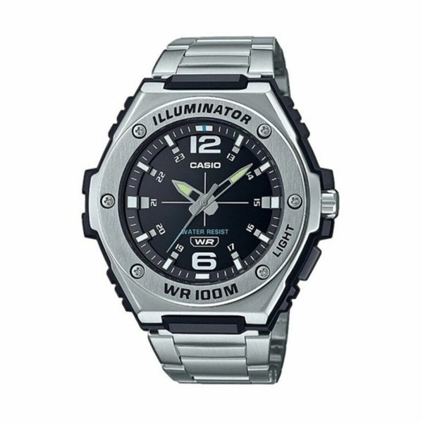 Unisex Ρολόγια Casio MWA-100HD-1AVEF Μαύρο Ασημί